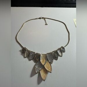 Gold-Tone Statement Leaf Necklace - Women's Jewelry